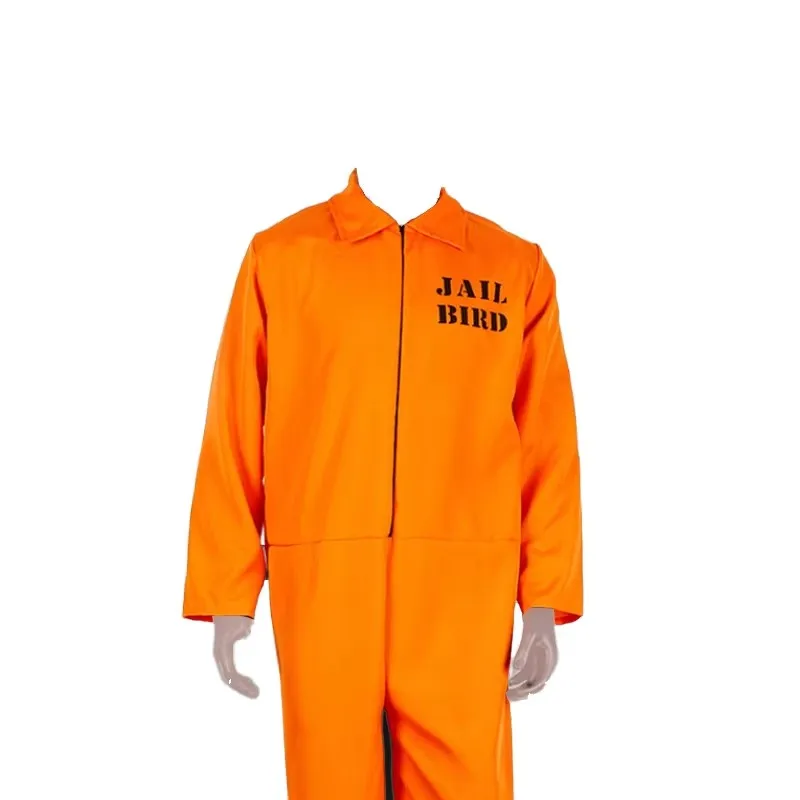 Halloween Adult Prisoner Uniform Jumpsuit Party Role Play Performance Cosplay Costume Orange for Men Nylon Polyester
Halloween Adult Prisoner Uniform Jumpsuit Party Role Play Performance Cosplay Costume Orange for Men Nylon Polyester