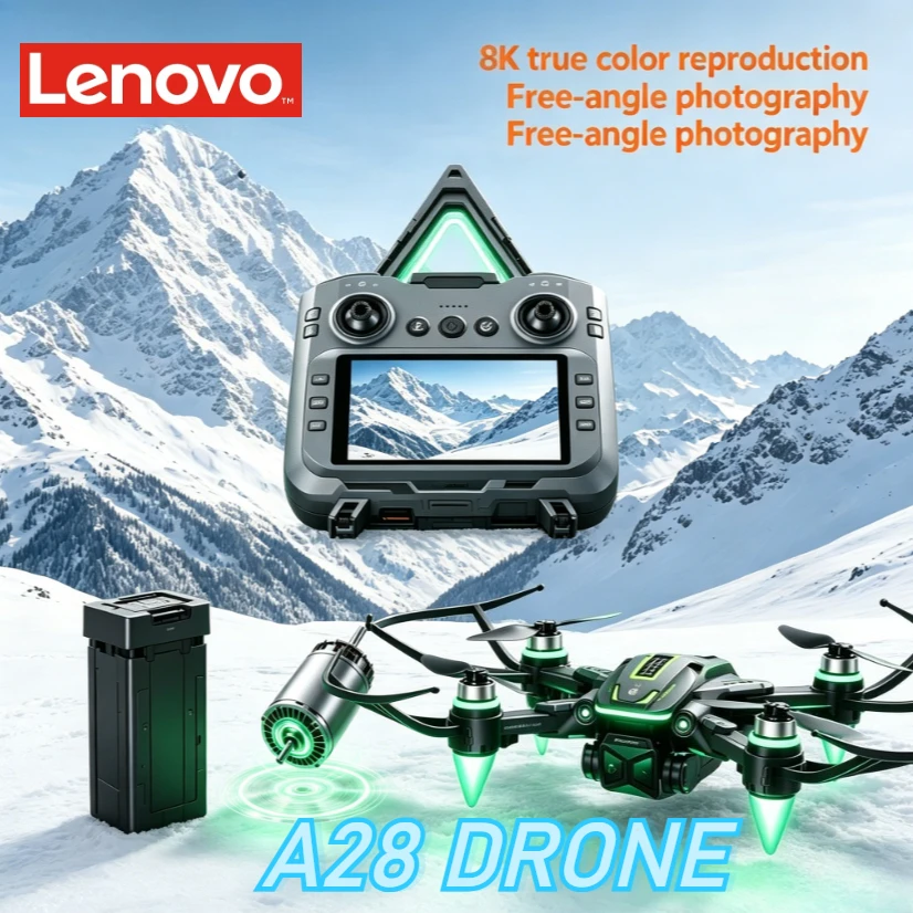 Lenovo A28 Foldable Drone 8K HD Shooting 5G WiFi GPS Hover One Key Takeoff Landing Remote Control Quadcopter Toy
Lenovo A28 Foldable Drone 8K HD Shooting 5G WiFi GPS Hover One Key Takeoff Landing Remote Control Quadcopter Toy