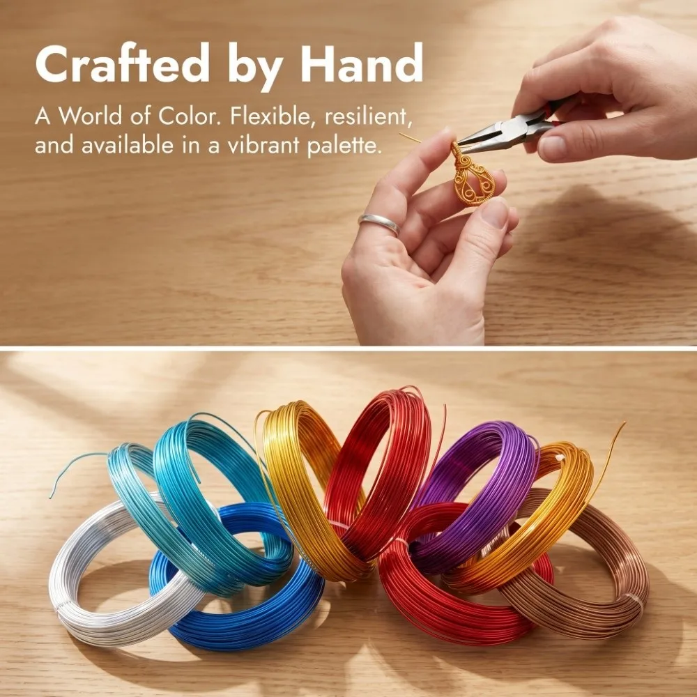 10Pcs Non-Elastic Aluminum Craft Wire DIY Multiple Colors Flexible Floral Wire Bendable Easy to Cut Aluminium Craft Wire
10Pcs Non-Elastic Aluminum Craft Wire DIY Multiple Colors Flexible Floral Wire Bendable Easy to Cut Aluminium Craft Wire