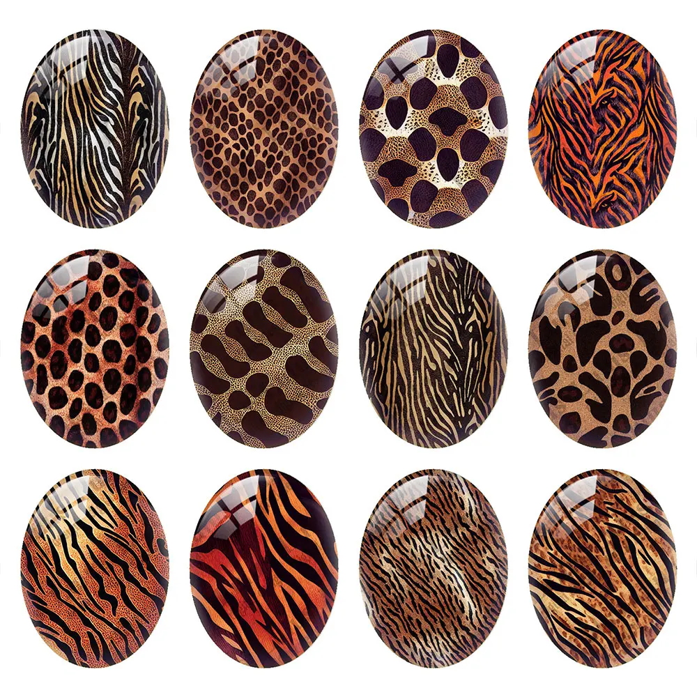 10pcs/lots Oval Photo Glass Cabochon Charms Animals Skin Leopard Print Demo Flat Back Cameo For Diy Jewelry Finding Accessories
10pcs/lots Oval Photo Glass Cabochon Charms Animals Skin Leopard Print Demo Flat Back Cameo For Diy Jewelry Finding Accessories
