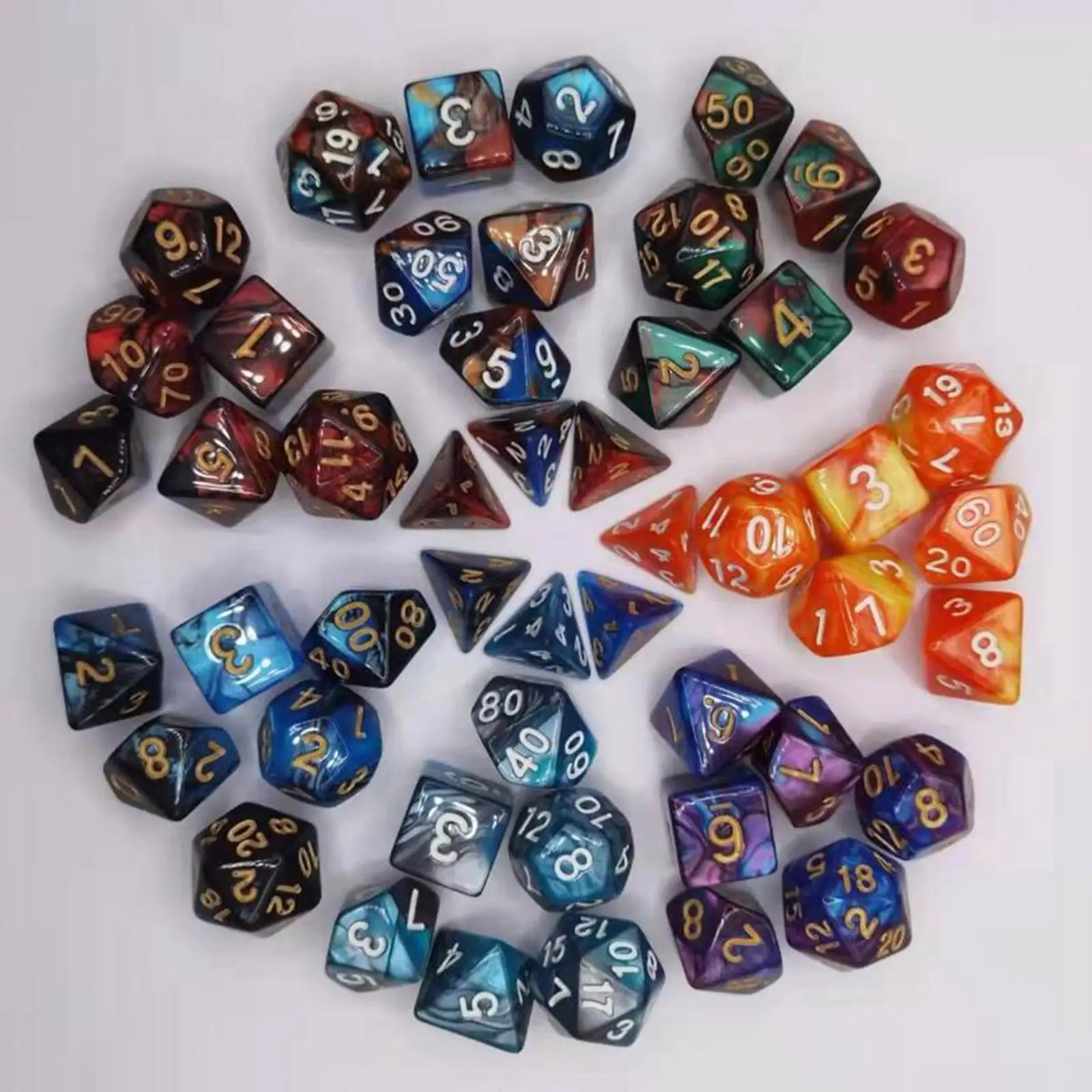 7Pcs Polyhedral Dices D6 D4 D8 D10 D12 D20 Board Game Props Entertainment Toys
7Pcs Polyhedral Dices D6 D4 D8 D10 D12 D20 Board Game Props Entertainment Toys