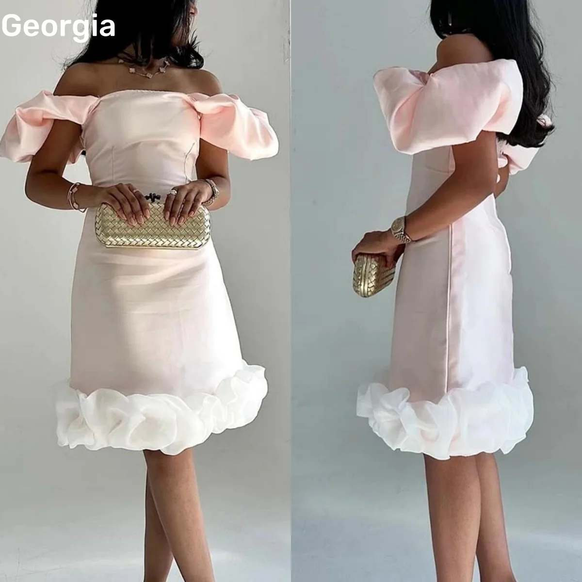 فساتين سهرة Customized Elegant Party Dresses For Women Off-The-Shoulder Neckline Formal Occasion Dresses Mini A-Line Ruffle
فساتين سهرة Customized Elegant Party Dresses For Women Off-The-Shoulder Neckline Formal Occasion Dresses Mini A-Line Ruffle