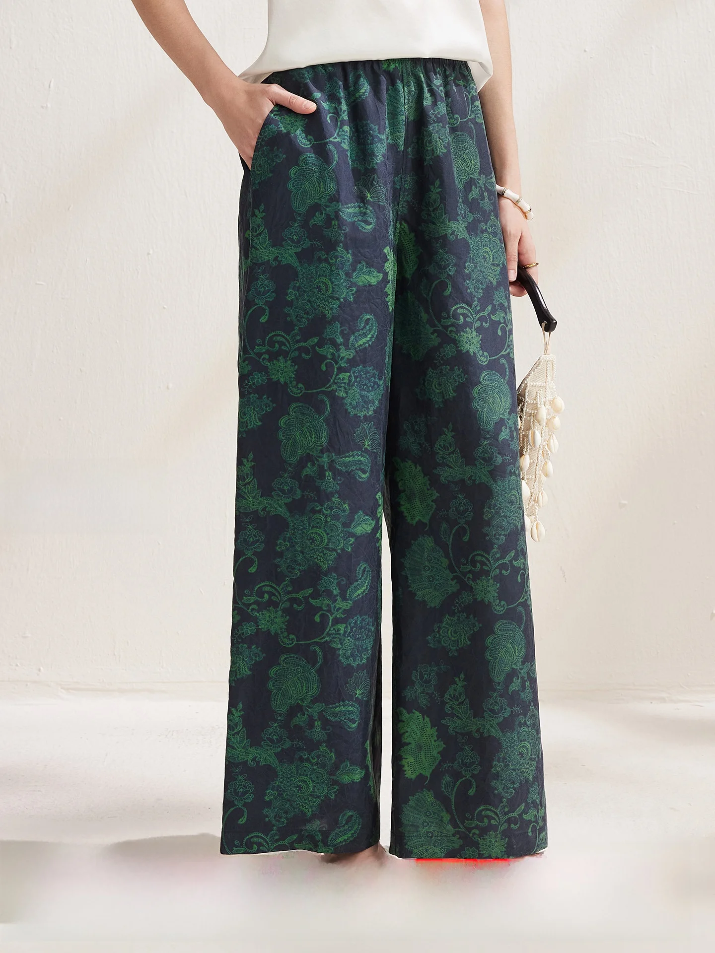 Zhaojun Spring Summer New Style Women's Casual Pants Silk Draping Wide Leg Pants Elegant Sensation Sandalwood Silk
Zhaojun Spring Summer New Style Women's Casual Pants Silk Draping Wide Leg Pants Elegant Sensation Sandalwood Silk