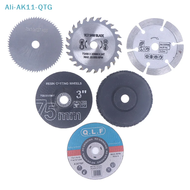 7Pcs 75mm Cutting Disc For Hole Angle 10mm Circular Saw Blade Sander Sanding Tool Tile Wood Metal Cutting Disc
7Pcs 75mm Cutting Disc For Hole Angle 10mm Circular Saw Blade Sander Sanding Tool Tile Wood Metal Cutting Disc