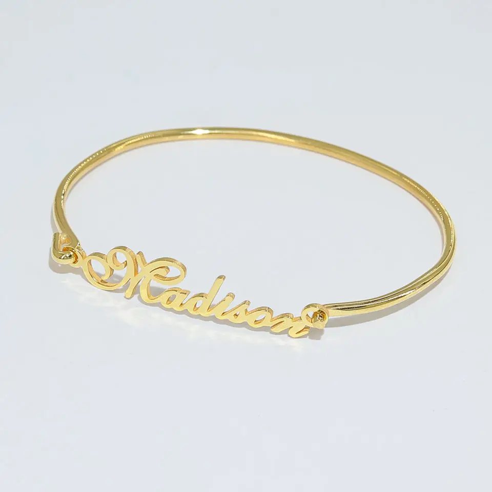 Stainless Steel Name Bracelet Personalized for Women Custom Name 18k Gold Plated Jewelry Bracelets Bangles
Stainless Steel Name Bracelet Personalized for Women Custom Name 18k Gold Plated Jewelry Bracelets Bangles