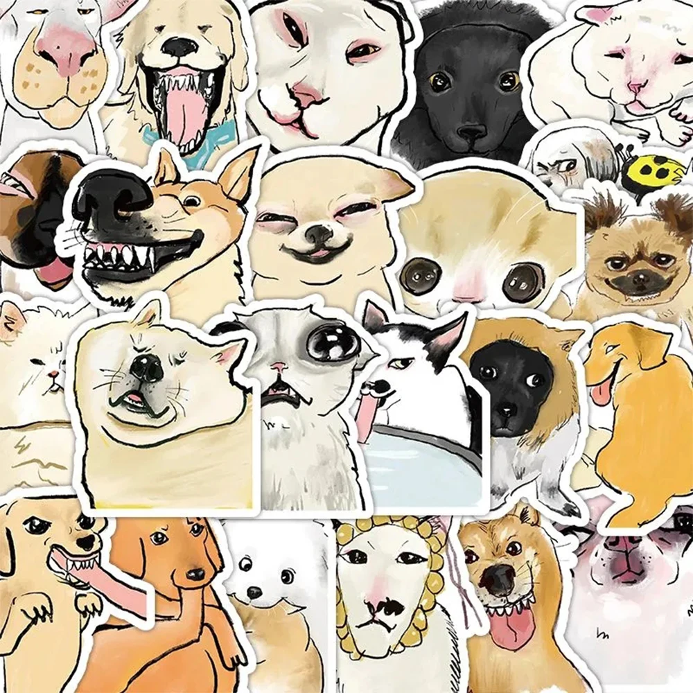 10/30/60Pcs Cartoon Cute Meme Cat Dog Stickers Funny Animal Decal DIY Guitar Stationery Phone Notebook Kawaii Decoration Sticker
10/30/60Pcs Cartoon Cute Meme Cat Dog Stickers Funny Animal Decal DIY Guitar Stationery Phone Notebook Kawaii Decoration Sticker