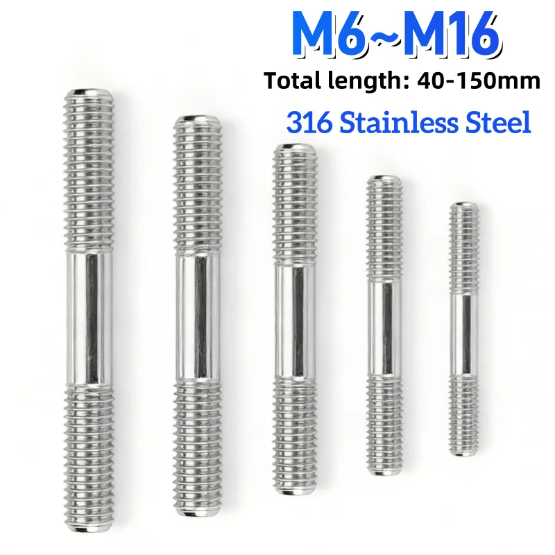 Beicai 1-5pcs M6~M16 Double Bolt Double End Thread Rod Dual Screws SUS316 Stainless Steel Tooth Stick Dual Thread Bar
Beicai 1-5pcs M6~M16 Double Bolt Double End Thread Rod Dual Screws SUS316 Stainless Steel Tooth Stick Dual Thread Bar