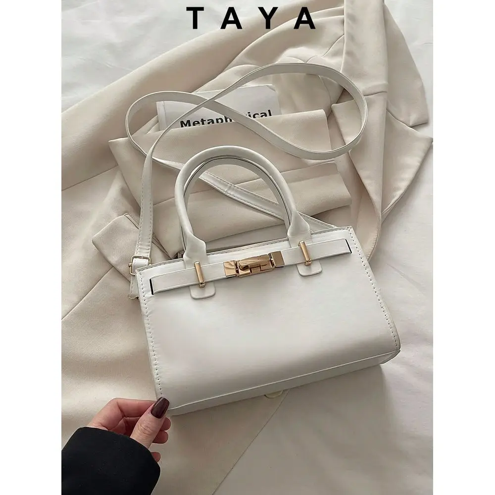 Solid Color Faux Leather Womens Handbag, Decorated With Metal Twist Lock, Suitable For Party, Outing, Vacation, Shopping And Da
Solid Color Faux Leather Womens Handbag, Decorated With Metal Twist Lock, Suitable For Party, Outing, Vacation, Shopping And Da