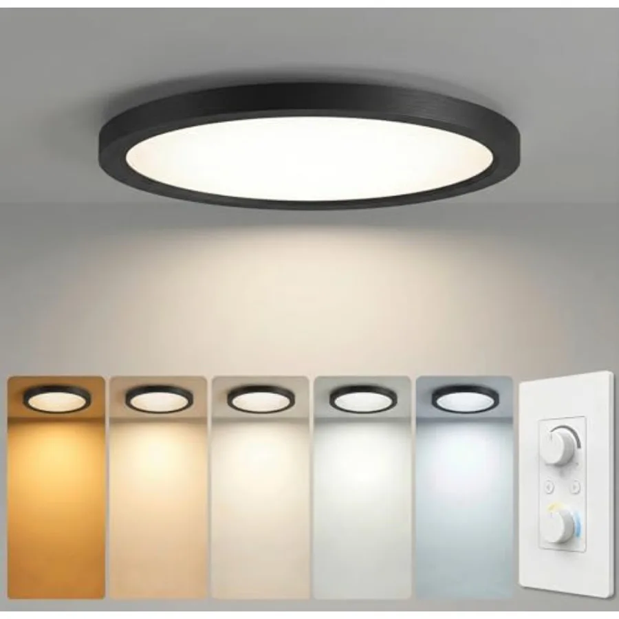16 Inch 1Pack Super Slim Flush Mount Ceiling Light Fixture30W 3400LM Dimmable 5CCT Selectable 2700K-5000K Round Light Fixture f
16 Inch 1Pack Super Slim Flush Mount Ceiling Light Fixture30W 3400LM Dimmable 5CCT Selectable 2700K-5000K Round Light Fixture f