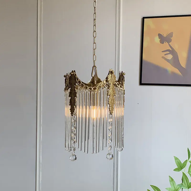 French Vintage Luxury Fringe Crystal Ball Bedside Pendant Lamps American-Style Glass Hallway Lights Home Decor
French Vintage Luxury Fringe Crystal Ball Bedside Pendant Lamps American-Style Glass Hallway Lights Home Decor