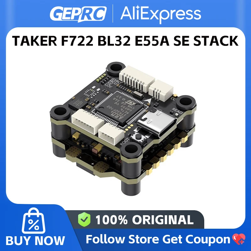 GEPRC TAKER F722 BL32 55A SE STACK MPU6000 Gyroscope 32Mb BlackBox Data Record Flight Data Plug Play Racing FPV LONG RANGE Drone
GEPRC TAKER F722 BL32 55A SE STACK MPU6000 Gyroscope 32Mb BlackBox Data Record Flight Data Plug Play Racing FPV LONG RANGE Drone