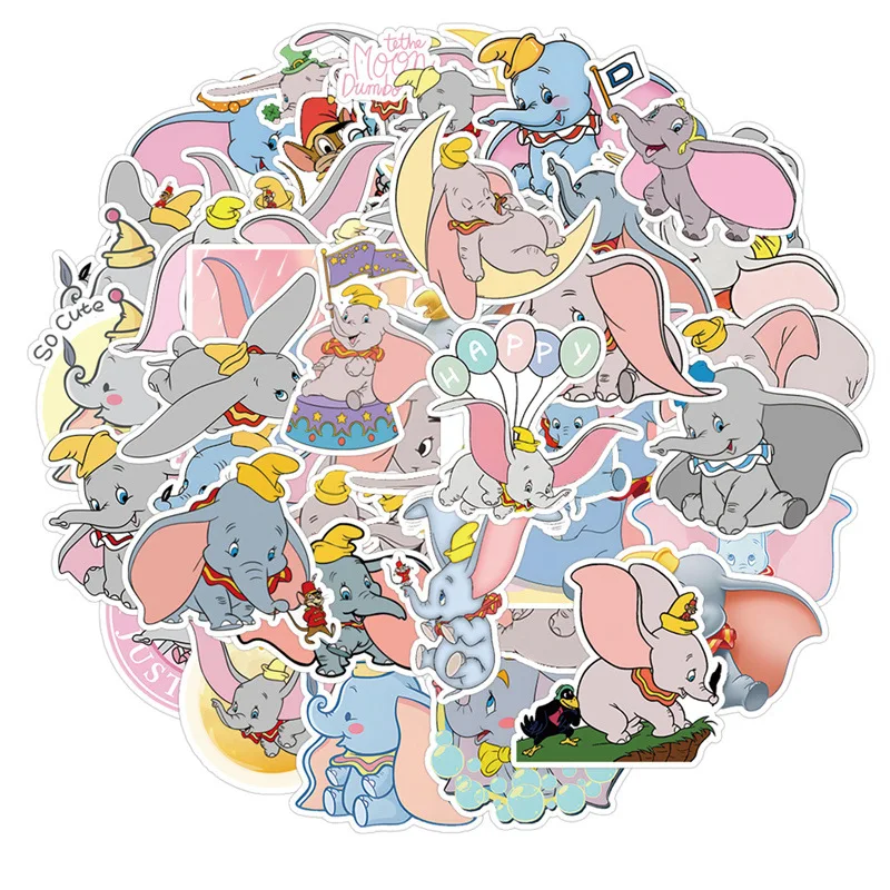 50 шт. милых наклеек с мультяшным Дамбо от Disney, забавные детские стикеры для телефона, чемодана, кружки, автомобиля, ноутбука, водонепроницаемые наклейки
50 шт. милых наклеек с мультяшным Дамбо от Disney, забавные детские стикеры для телефона, чемодана, кружки, автомобиля, ноутбука, водонепроницаемые наклейки