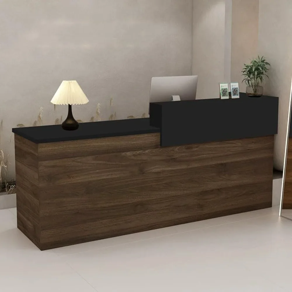 Wooden L-shape Cashier Reception Desk, Simple Modern Retail Counter for Checkout, Salon Retail Store with Lockable Drawer &keybo
Wooden L-shape Cashier Reception Desk, Simple Modern Retail Counter for Checkout, Salon Retail Store with Lockable Drawer &keybo