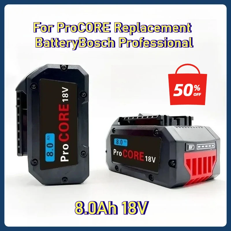 18V 8000mAh Replacement Battery for Bosch Professional System ChargingTool BAT609BAT618 GBA18V80 21700lithium Battery
18V 8000mAh Replacement Battery for Bosch Professional System ChargingTool BAT609BAT618 GBA18V80 21700lithium Battery