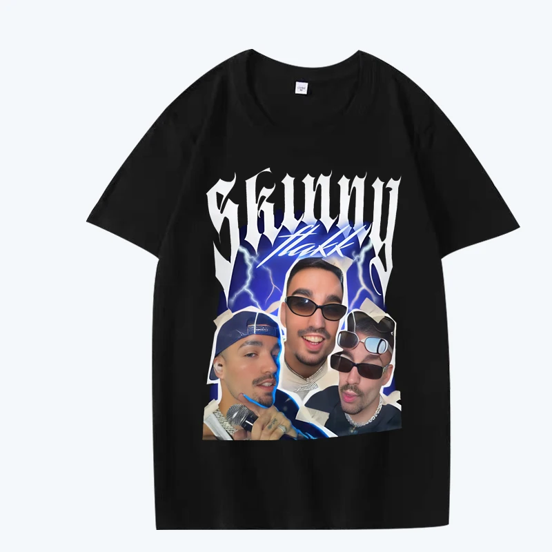 Rapper Rels B SkinnyFlakk T Shirt men women Oversized 100% Cotton Hot sale short sleeve Summer print loose Unisex plus size tops
Rapper Rels B SkinnyFlakk T Shirt men women Oversized 100% Cotton Hot sale short sleeve Summer print loose Unisex plus size tops