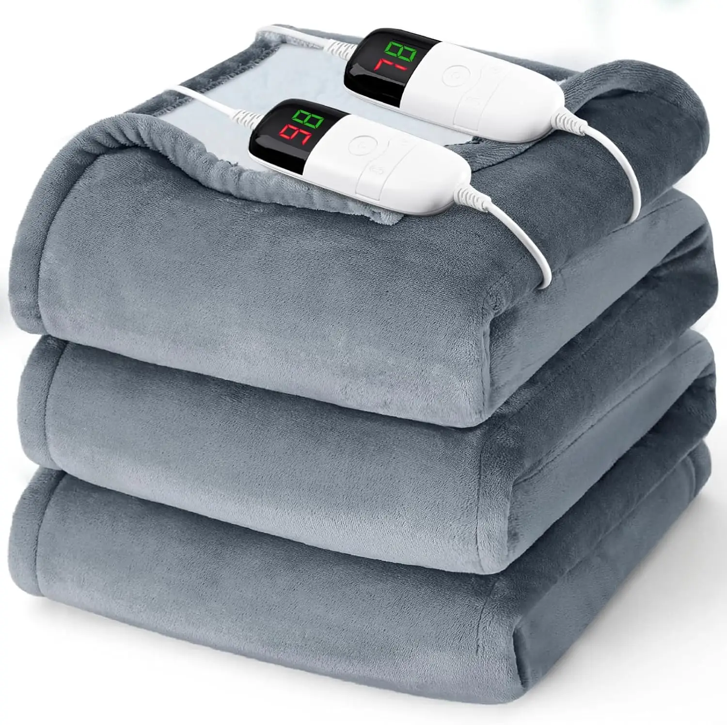 Heated Electric Blanket Queen 84x90" Dual Control 10 Levels Auto-Off Soft Flannel Gift
Heated Electric Blanket Queen 84x90" Dual Control 10 Levels Auto-Off Soft Flannel Gift