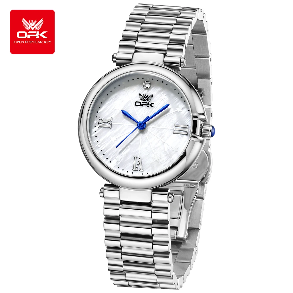 OPK 8182 женские часы модные простые элегантные женские кварцевые наручные часы водостойкие светящиеся часы со стальным ремешком для женщин
OPK 8182 женские часы модные простые элегантные женские кварцевые наручные часы водостойкие светящиеся часы со стальным ремешком для женщин