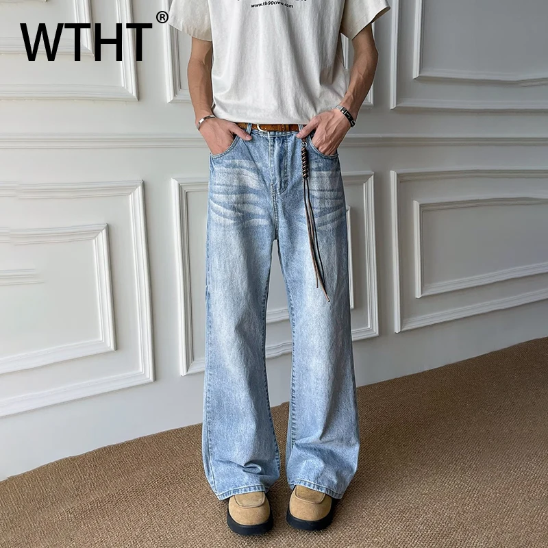 Модные мужские джинсы WTHT с эффектом потертости, винтажный дизайн, широкие штанины, лето 2026, уличный стиль, модель 2A2936
Модные мужские джинсы WTHT с эффектом потертости, винтажный дизайн, широкие штанины, лето 2026, уличный стиль, модель 2A2936