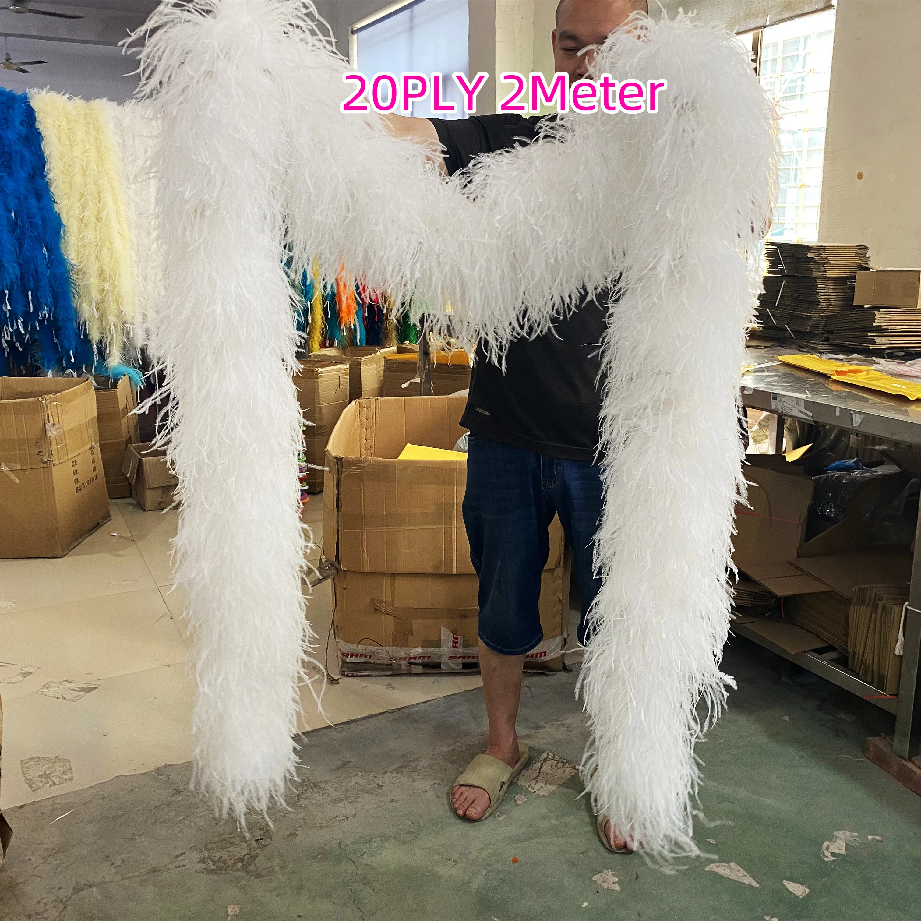 3Meter Fluffy Natural Feather Ostrich Feathers Boas Trim for wedding party clothing shawl Ostrich Plumas Scarf 6/8/10/20/30Ply
3Meter Fluffy Natural Feather Ostrich Feathers Boas Trim for wedding party clothing shawl Ostrich Plumas Scarf 6/8/10/20/30Ply