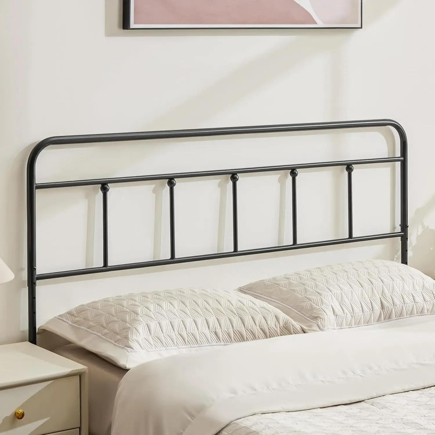 Metal Headboard Queen Size, Sturdy and Durable Iron Queen Headboard Only Adjustable Height from 34” to 44”, Victorian Vintage Be
Metal Headboard Queen Size, Sturdy and Durable Iron Queen Headboard Only Adjustable Height from 34” to 44”, Victorian Vintage Be