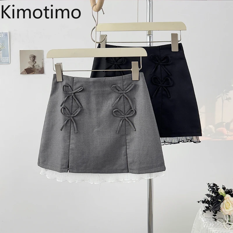 Kimotimo Sweet Bow Splicing Mesh Mini Skirt Women 2025 Spring Summer High Waist A-line Hip Skirts Fashion Y2k Falda Sexy Mujer
Kimotimo Sweet Bow Splicing Mesh Mini Skirt Women 2025 Spring Summer High Waist A-line Hip Skirts Fashion Y2k Falda Sexy Mujer