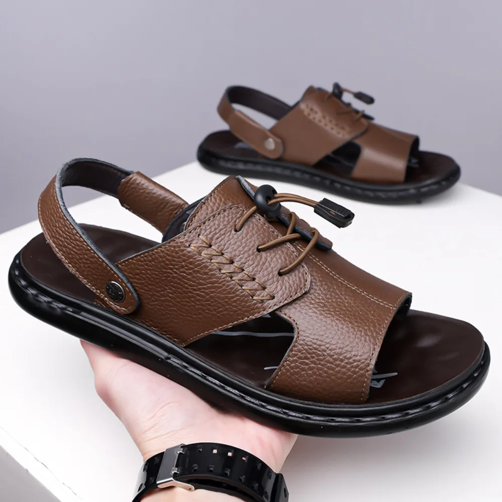 Модные мужские сандалии в римском стиле с мягкой подошвой для активного отдыха, дышащие и нескользящие пляжные туфли, новинка лета 2025
Модные мужские сандалии в римском стиле с мягкой подошвой для активного отдыха, дышащие и нескользящие пляжные туфли, новинка лета 2025