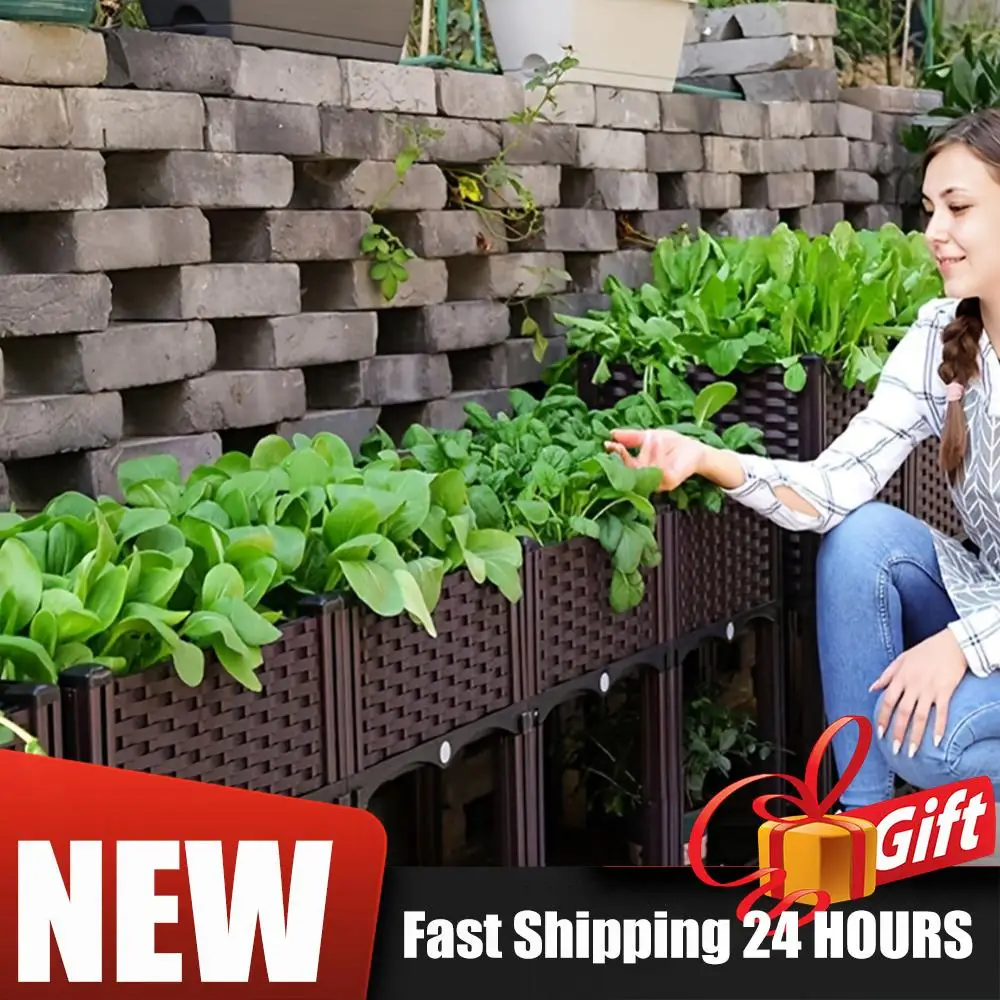 Raised Garden Bed with Legs and Drainage Holes Plastic Elevated Planter Box Planting Container for Outdoor Indoor Gardening
Raised Garden Bed with Legs and Drainage Holes Plastic Elevated Planter Box Planting Container for Outdoor Indoor Gardening