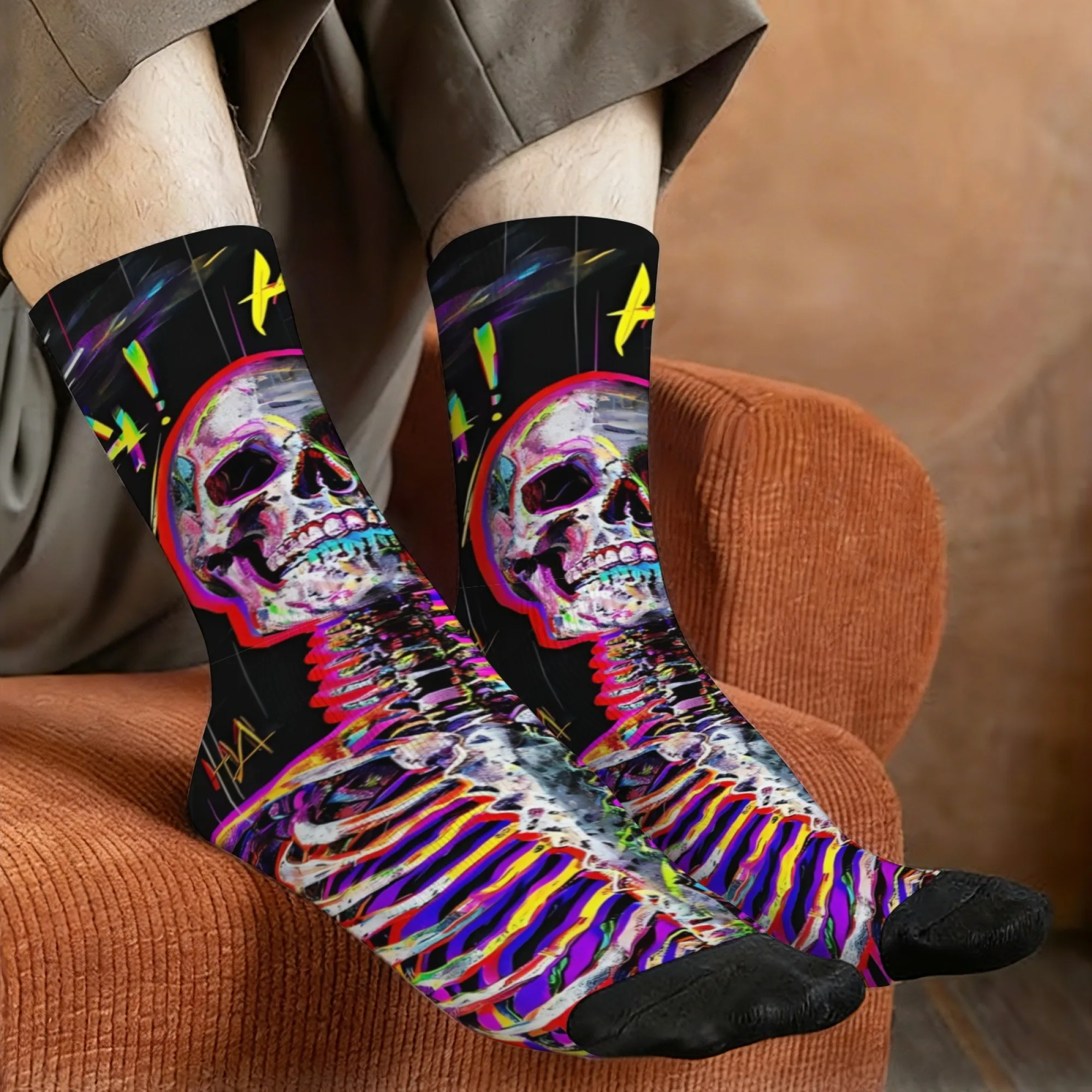 Harajuku Retro Psychedelic Cyberpunk Neon Skeleton Print Men's Socks Novel Street Trend Casual Socks Crazy Party Fun Gift
Harajuku Retro Psychedelic Cyberpunk Neon Skeleton Print Men's Socks Novel Street Trend Casual Socks Crazy Party Fun Gift
