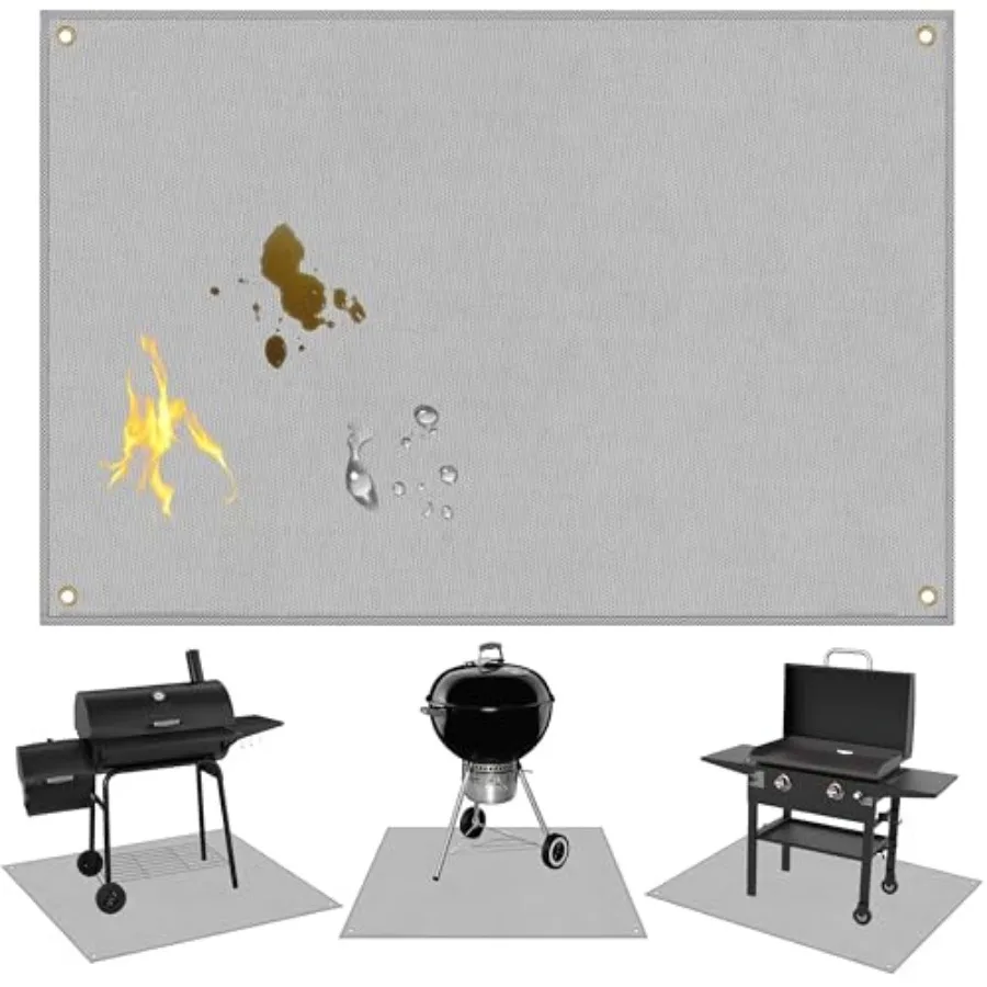 Grill Mats for Outdoor Grill Compatible with stone 28 and 36in to Protect Deck and Patio, Fireproof BBQ Mat, Griddle Accessorie
Grill Mats for Outdoor Grill Compatible with stone 28 and 36in to Protect Deck and Patio, Fireproof BBQ Mat, Griddle Accessorie