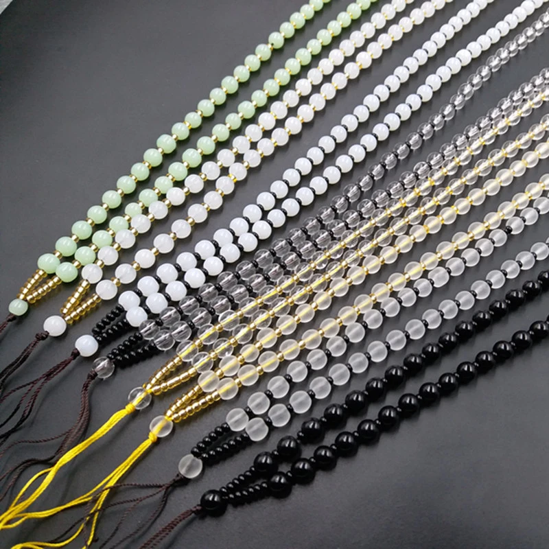 Affordable Jade Products Necklace cord Long imitation white jade bead sweater chain necklace Braided pendant chain Full bead str
Affordable Jade Products Necklace cord Long imitation white jade bead sweater chain necklace Braided pendant chain Full bead str