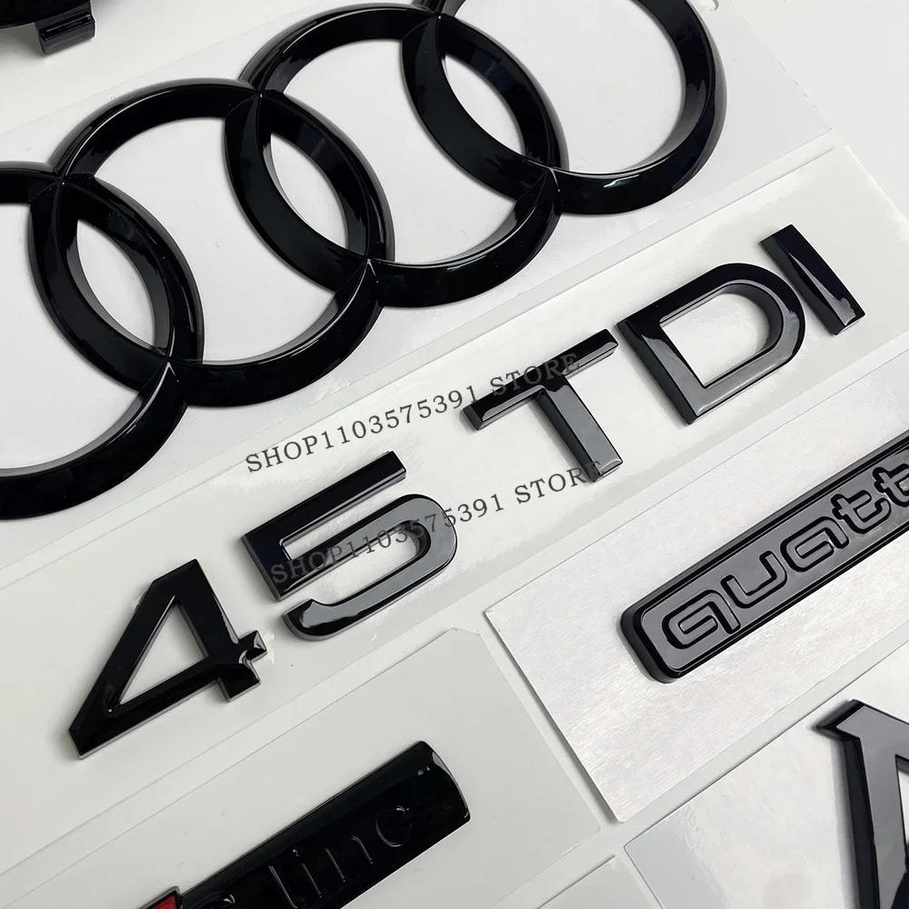 2026 Hot For Audi For Audi 4Ring Logo ABS Black Car Hood Front Grill Emblem Rear Trunk Badge A5 Quattro Sline 45TDI Emblem Car
2026 Hot For Audi For Audi 4Ring Logo ABS Black Car Hood Front Grill Emblem Rear Trunk Badge A5 Quattro Sline 45TDI Emblem Car