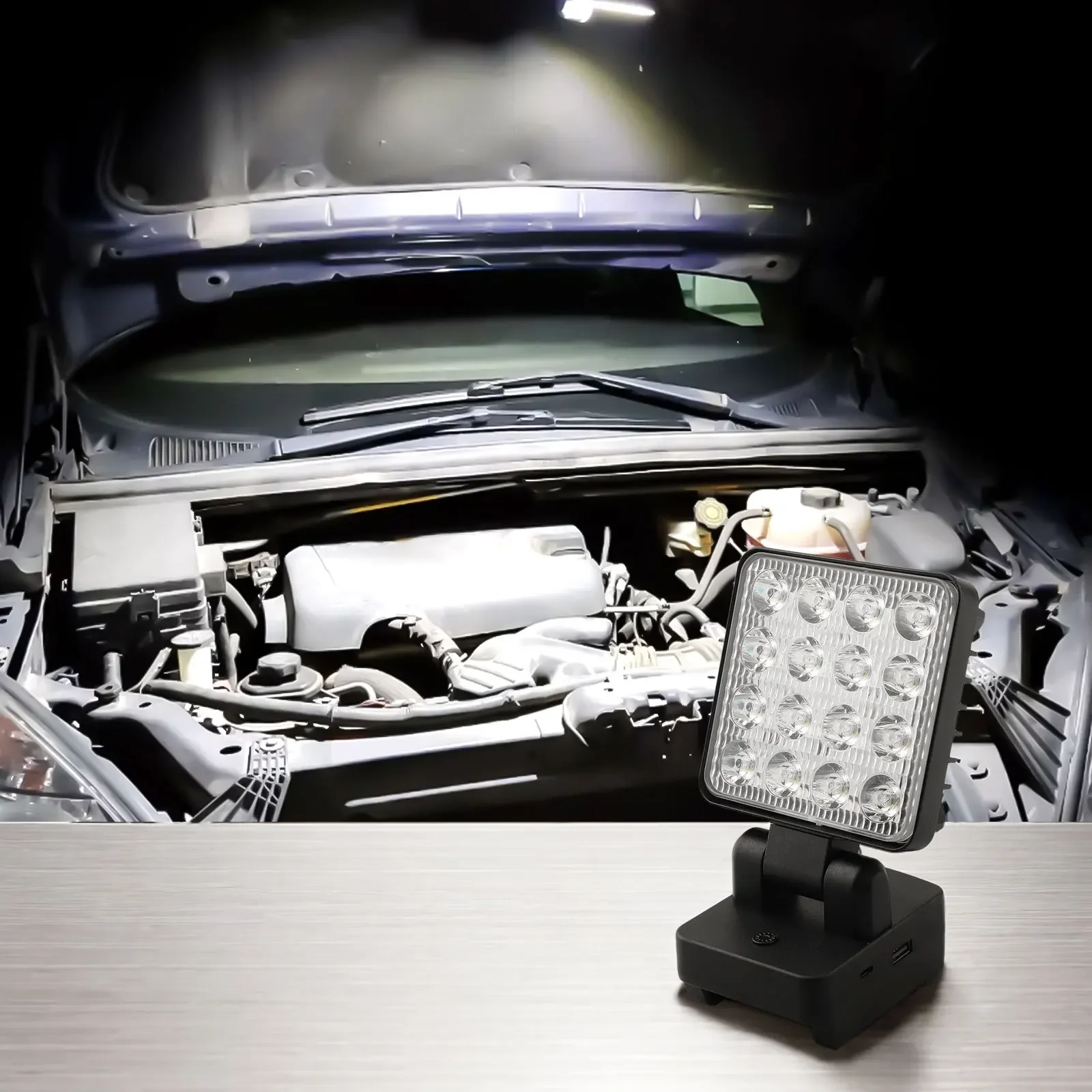 Adjustable Cordless LED Work Light Flashlight for Worx 18V Batteries 330 Degree Rotation and Low Voltage Protection Feature
Adjustable Cordless LED Work Light Flashlight for Worx 18V Batteries 330 Degree Rotation and Low Voltage Protection Feature