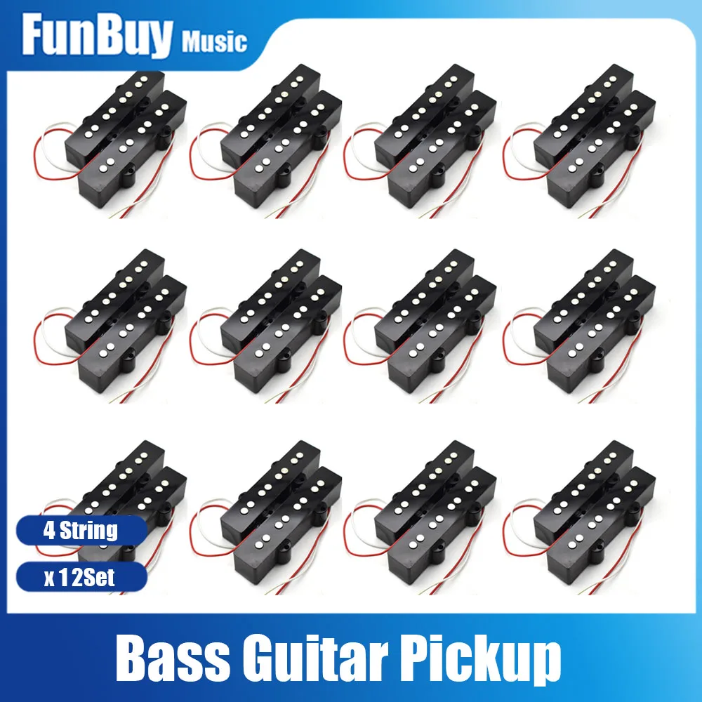 12Set Open 4 Jazz JB Bass Pickup Neck Bridge Pickup for 4 String Bass Guitar Electric Guitarra Accessories
12Set Open 4 Jazz JB Bass Pickup Neck Bridge Pickup for 4 String Bass Guitar Electric Guitarra Accessories