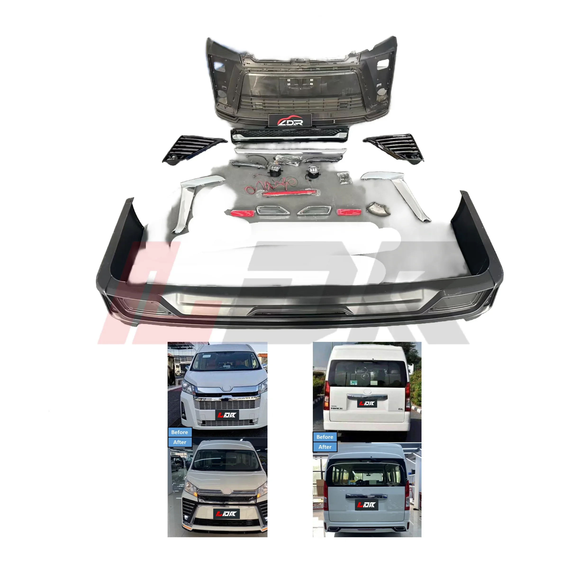 XDS Chloe- Hot Sale For To YO TA Hiace 19-21 Car Parts Bodykit Front And Rear Bumpers Facelift Vellfire Bumper Grille
XDS Chloe- Hot Sale For To YO TA Hiace 19-21 Car Parts Bodykit Front And Rear Bumpers Facelift Vellfire Bumper Grille