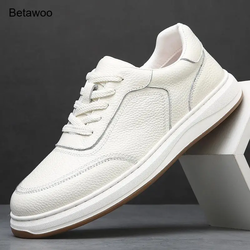 Women White Leather Lace Up Sneakers Casual Comfortable Flat Skate Shoes for Ladies
Women White Leather Lace Up Sneakers Casual Comfortable Flat Skate Shoes for Ladies