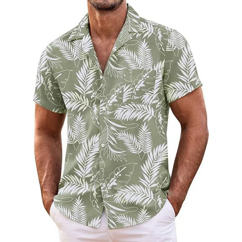 Men's Hawaiian shirt short sleeved floral button shirt tropical summer beach shirt camping collar shirt
Men's Hawaiian shirt short sleeved floral button shirt tropical summer beach shirt camping collar shirt