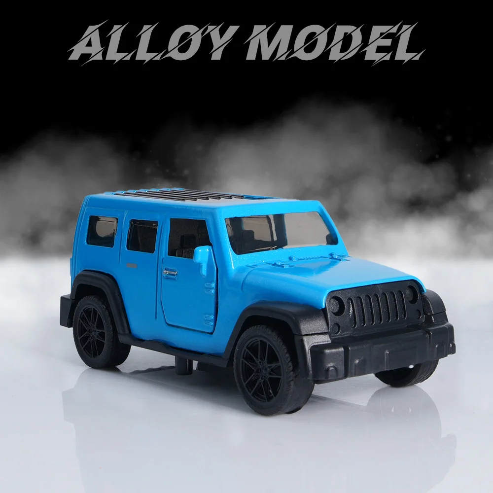 1:43 Scale Blue Jeep Wrangler Die-Cast Model, Pull-Back Toy with Openable Doors, Collectible Off-Road Vehicle for Kids
1:43 Scale Blue Jeep Wrangler Die-Cast Model, Pull-Back Toy with Openable Doors, Collectible Off-Road Vehicle for Kids
