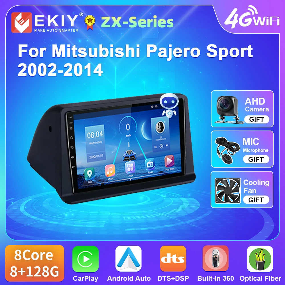 EKIY Android 2 Din Car Multimedia Player For Mitsubishi Pajero Sport 2002-2014 Carplay Navigation GPS Radio Tape Recorder
EKIY Android 2 Din Car Multimedia Player For Mitsubishi Pajero Sport 2002-2014 Carplay Navigation GPS Radio Tape Recorder