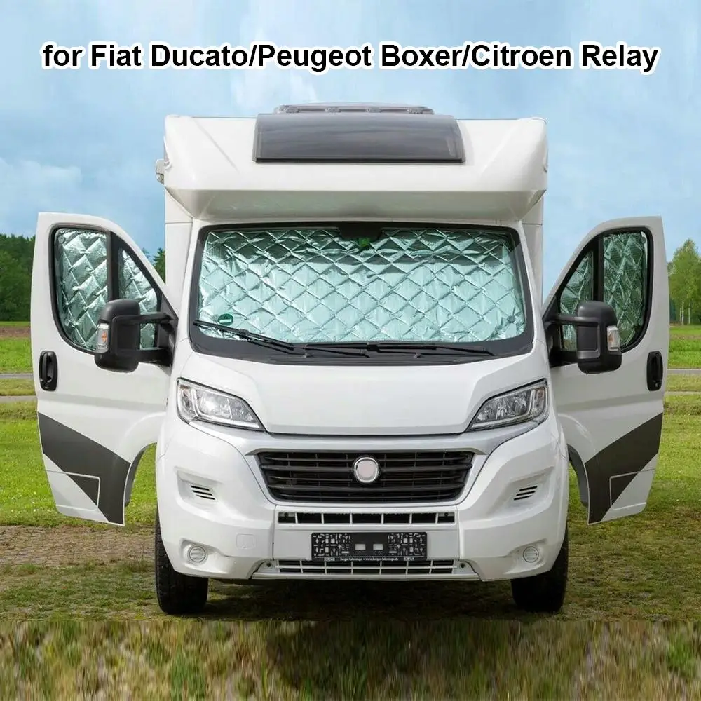 RV SunShades For Fiat Ducato Citroen Relay Peugeot Boxer-Blocks UV Rays Keeps Interior Cool with Windshield Side Window Covers
RV SunShades For Fiat Ducato Citroen Relay Peugeot Boxer-Blocks UV Rays Keeps Interior Cool with Windshield Side Window Covers