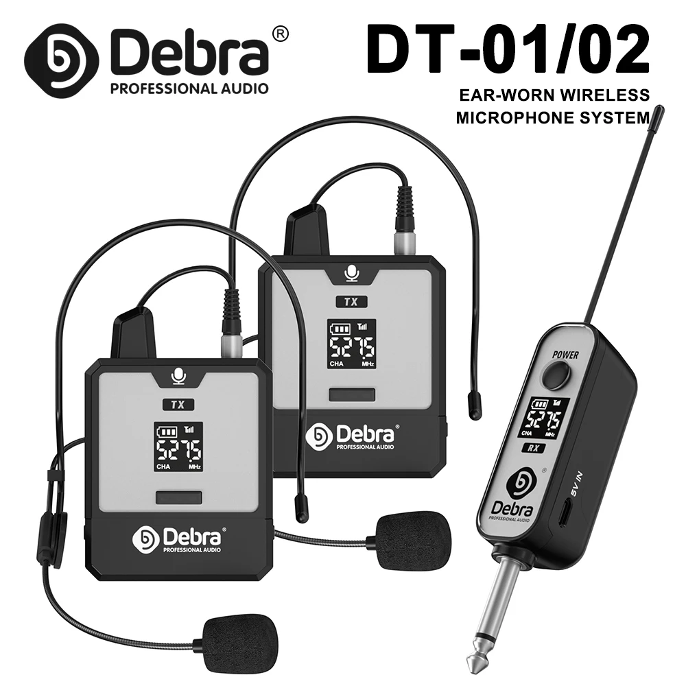 Беспроводная система микрофонов Debra DT-02, тип "наушник", Plug-and-Play, частота UHF 520–590 МГц, для конференций и выступлений
Беспроводная система микрофонов Debra DT-02, тип "наушник", Plug-and-Play, частота UHF 520–590 МГц, для конференций и выступлений