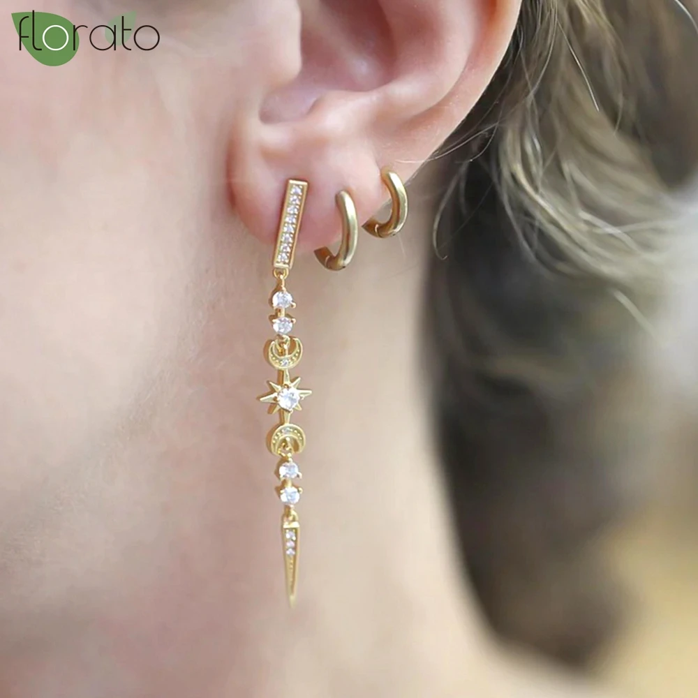 925 Sterling Silver Needle Premium Gold Color 55mm Long Earrings 2024 New Luxury Zircon Earrings for Women Fashion Jewelry Gift
925 Sterling Silver Needle Premium Gold Color 55mm Long Earrings 2024 New Luxury Zircon Earrings for Women Fashion Jewelry Gift