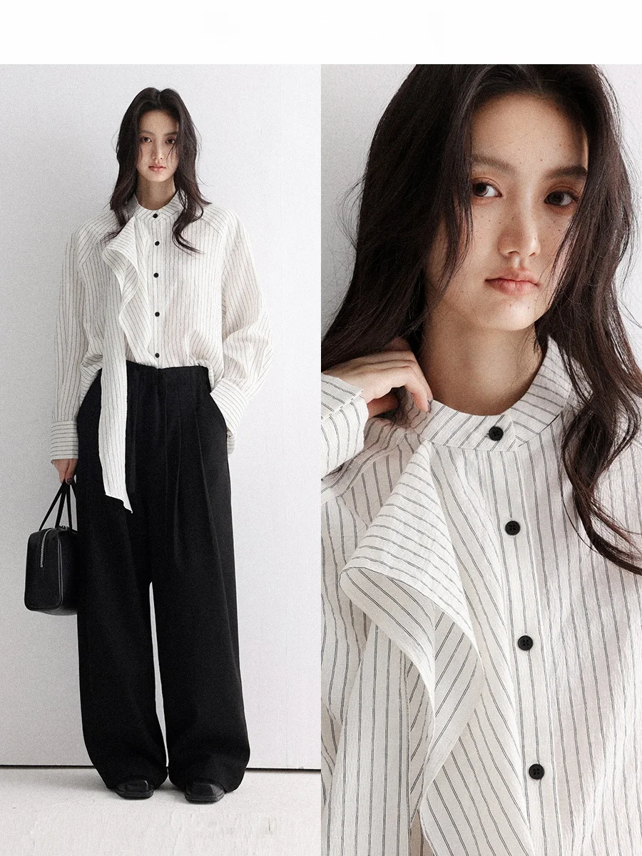 Длинный свек для похудения, круглый Ne irt для женщин с ковриком в вертикальную полоску Sa, удобный осенне-зимний топ для поездок на работу
Длинный свек для похудения, круглый Ne irt для женщин с ковриком в вертикальную полоску Sa, удобный осенне-зимний топ для поездок на работу