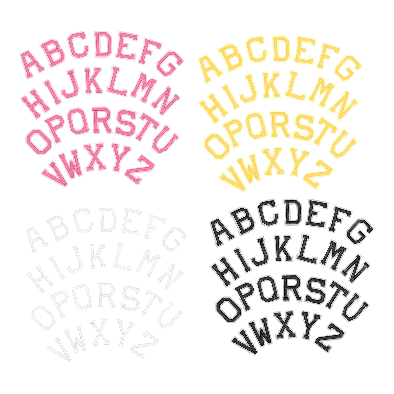 4 set 4 Sets Iron On Letter Patches Embroidered Alphabet Appliques For Clothing Repair Sewing Diy Garment Accessories Handicraft
4 set 4 Sets Iron On Letter Patches Embroidered Alphabet Appliques For Clothing Repair Sewing Diy Garment Accessories Handicraft