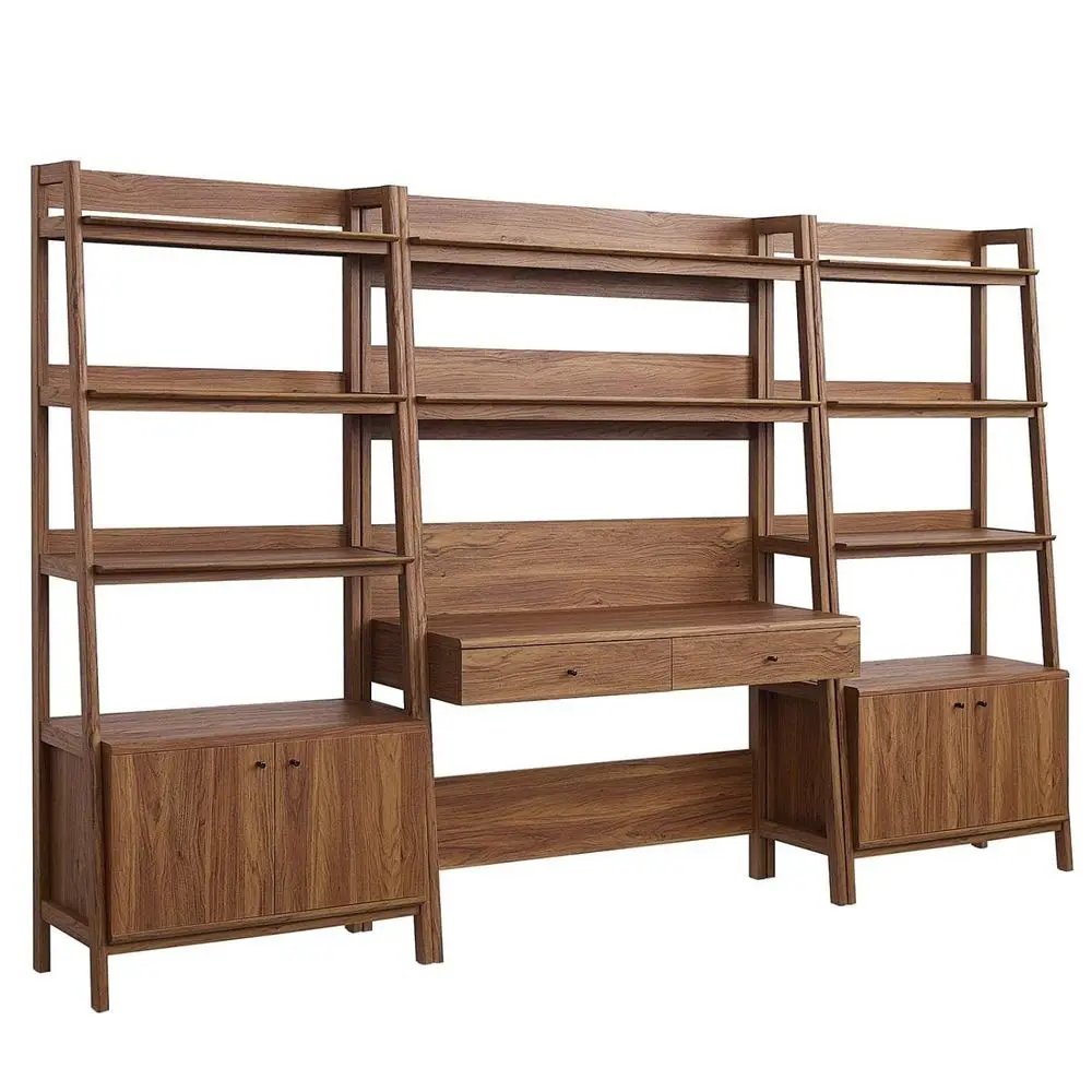 Bixby 3Piece Home Office Desk and Bookshelf Display Case in Walnut
Bixby 3Piece Home Office Desk and Bookshelf Display Case in Walnut