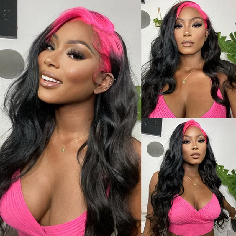 Pink 1B Colored Human Hair Body Wave Wigs Transparent 13X4 Lace Frontal Wig Brazilian 100% Human Hair PrePlucked Sale
Pink 1B Colored Human Hair Body Wave Wigs Transparent 13X4 Lace Frontal Wig Brazilian 100% Human Hair PrePlucked Sale