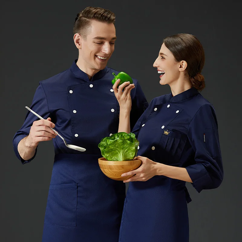 C345 Chef's Long Sleeve Hotel Catering Waiter Coat Clothes Hotel Bakery Chef's Overalls Sushi Chef Uniform Waiter Coat
C345 Chef's Long Sleeve Hotel Catering Waiter Coat Clothes Hotel Bakery Chef's Overalls Sushi Chef Uniform Waiter Coat