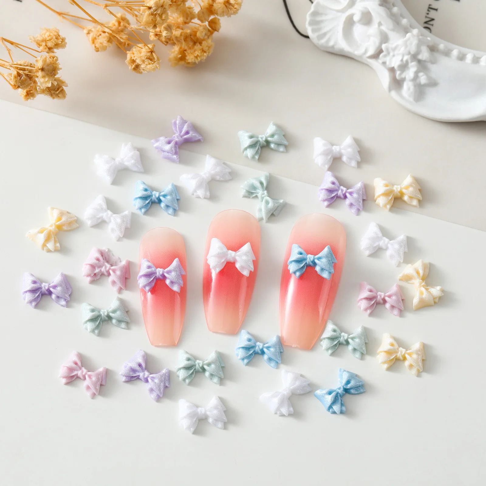 50pcs Resin Butterfly Nail Art Decorations Set with Macaron Color Resin Accessories for DIY Nail Clip Decoration
50pcs Resin Butterfly Nail Art Decorations Set with Macaron Color Resin Accessories for DIY Nail Clip Decoration