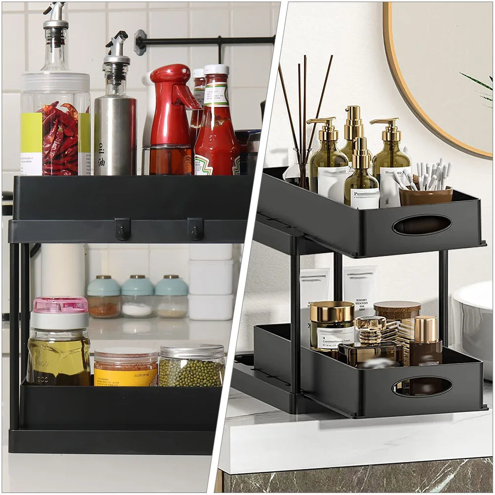 Countertop Dual-Layer Under Sink Cabinet Organizer Storage Rack Pull Out Drawers Kitchen Bathroom Spice Bottle Holder Telescopic
Countertop Dual-Layer Under Sink Cabinet Organizer Storage Rack Pull Out Drawers Kitchen Bathroom Spice Bottle Holder Telescopic