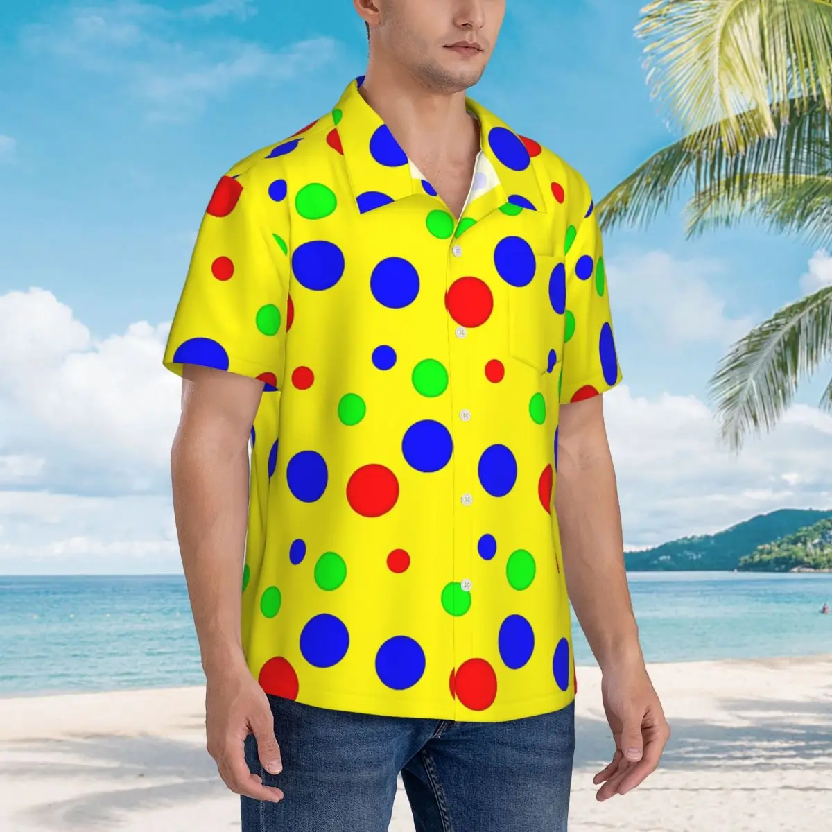 Spotty Bag Mr Tumble's Spotty Hawaiian Shirts Casual Men Short Sleeve Shirt for Summer Beach Men's Button Tops
Spotty Bag Mr Tumble's Spotty Hawaiian Shirts Casual Men Short Sleeve Shirt for Summer Beach Men's Button Tops
