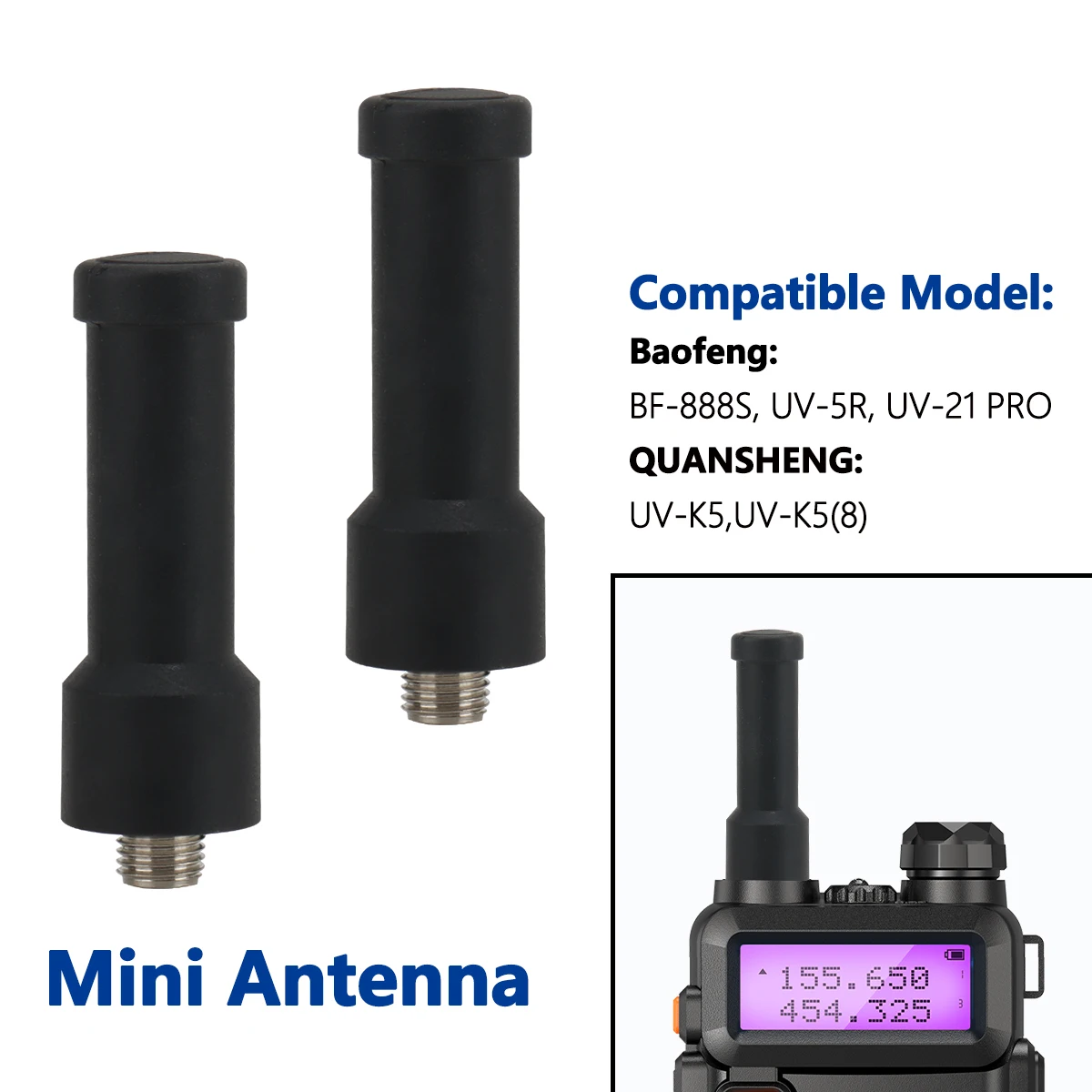 ABBREE Antenna Stubby Antenna SMA-Female UHF 400-470MHz Two Way Radio Antenna Replacement Walkie Talkie Mini Antenna
ABBREE Antenna Stubby Antenna SMA-Female UHF 400-470MHz Two Way Radio Antenna Replacement Walkie Talkie Mini Antenna